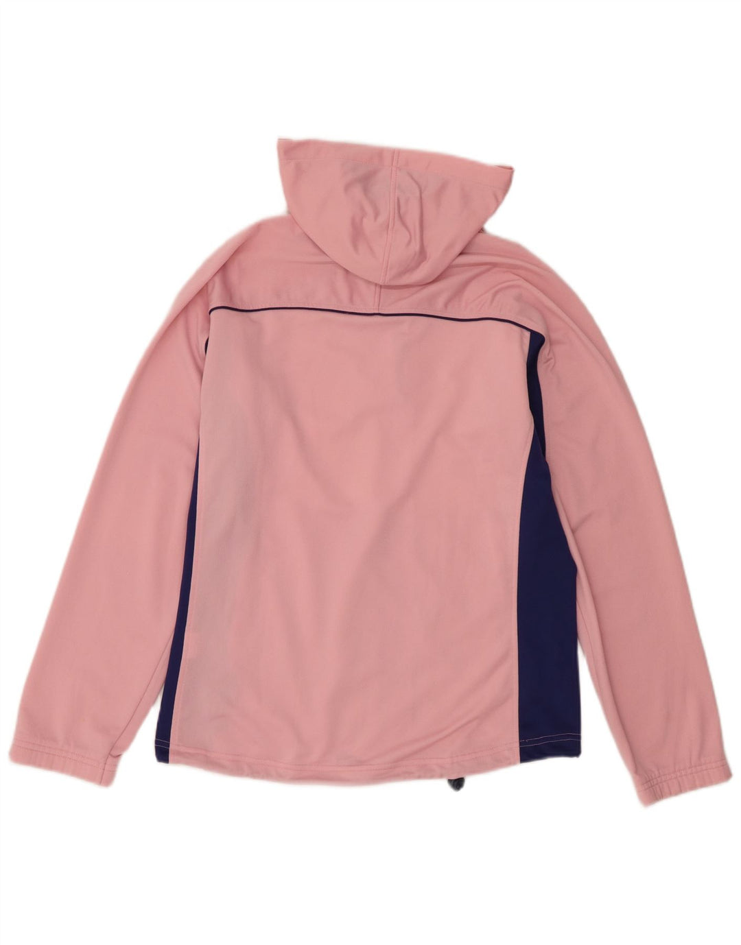 Jachetă de top pentru trening cu glugă Asics pentru femei UK 14 Medium Pink Colorblock
