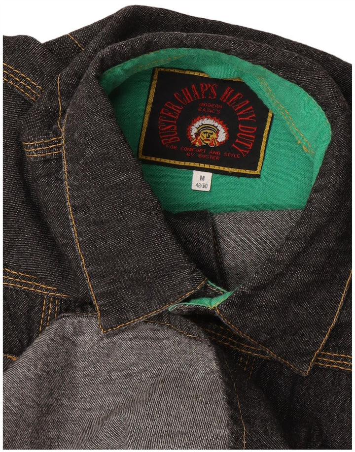 Cămașă din denim pentru bărbați BUSTER IT 48/50 Medium Negru