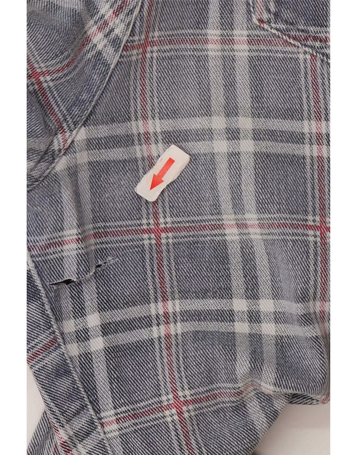 Blugi conici pentru femei Extreme W26 L29 Blue Check Bumbac