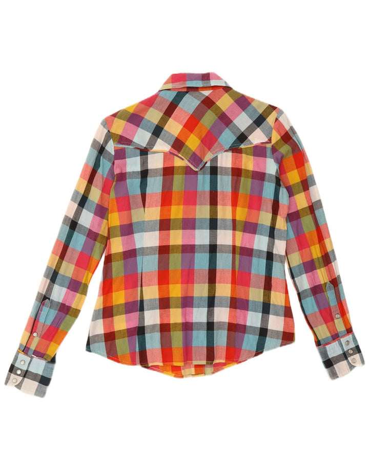 Cămașă pentru femei Marlboro Classics IT 42 Bumbac cu carouri multicolore mediu