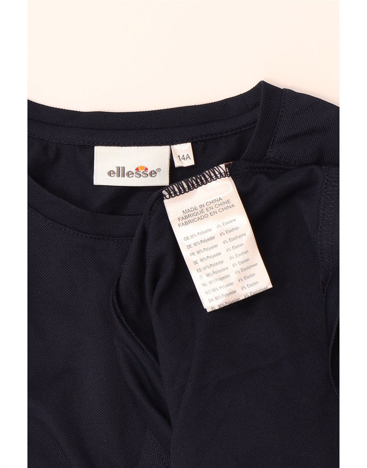 ELLESSE Tricou Băieți Top 13-14 Ani Bleumarin Poliester