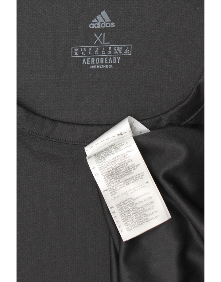 Tricou Adidas Aeroready pentru bărbați Top XL Negru Poliester Colorblock