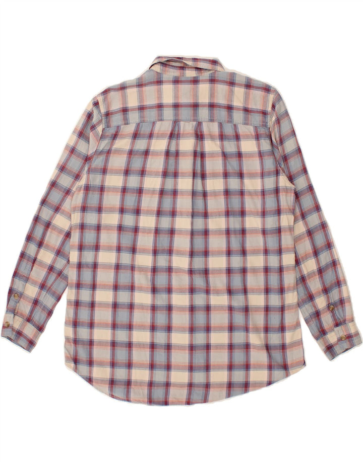 EDDIE BAUER Womens Shirt UK 16 Large Blue Check Cotton Vintage Eddie Bauer and Second-Hand Eddie Bauer from Messina Hembry 