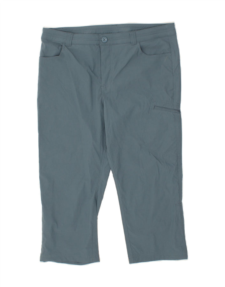 EDDIE BAUER Pantaloni cargo Capri pentru femei US 12 Large W36 L21 Blue Nylon