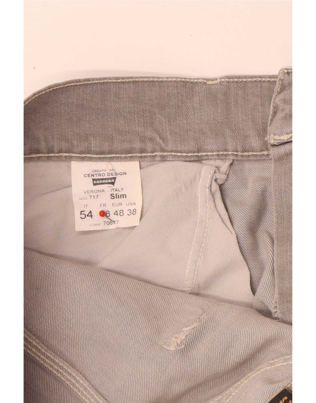 Blugi pentru bărbați Carrera 717 Slim W38 L33 bumbac gri