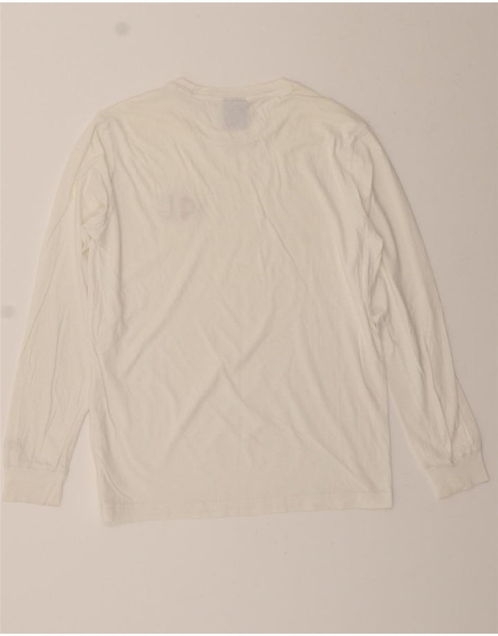 CHAMPION Mens Top Long Sleeve Small White Vintage Champion and Second-Hand Champion from Messina Hembry 