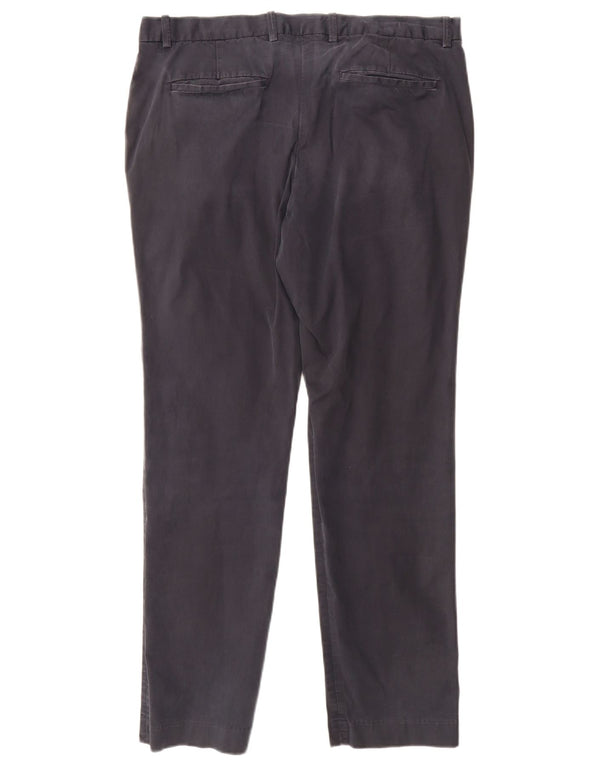 Pantaloni chino pentru bărbați Marks & Spencer Autograph Slim Fit W36 L31 bleumarin