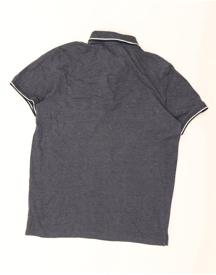 Cămașă polo pentru bărbați JACK & JONES, bumbac cu dungi gri mari