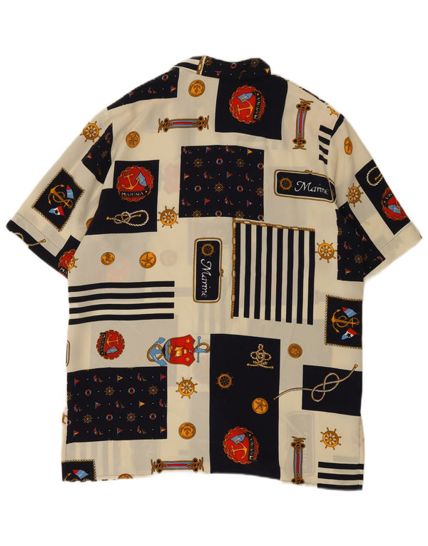 Bluză Cămașă Femei Mirella IT 46 Mare Multicoloră Patchwork Nautic