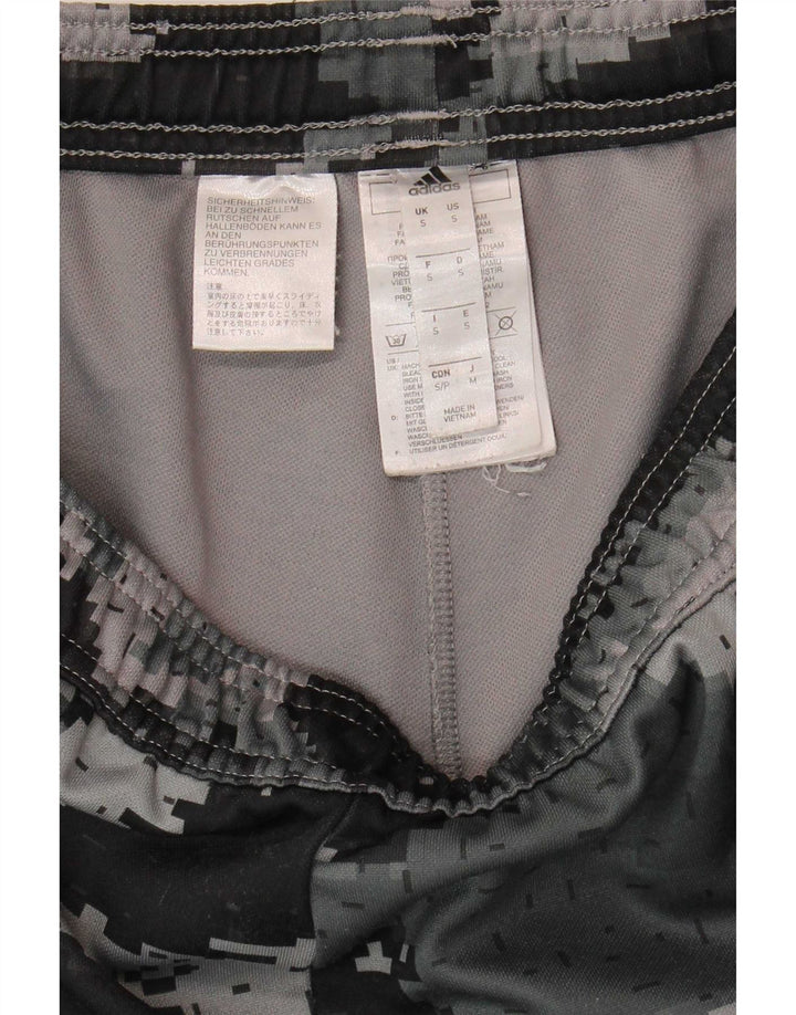 Pantaloni de trening pentru bărbați Adidas, gri, camuflaj, poliester