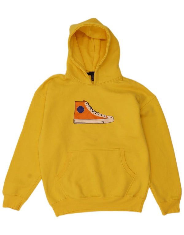 Converse Mens Chuck Taylor Graphic Hoodie Jumper 2XL Yellow Cotton