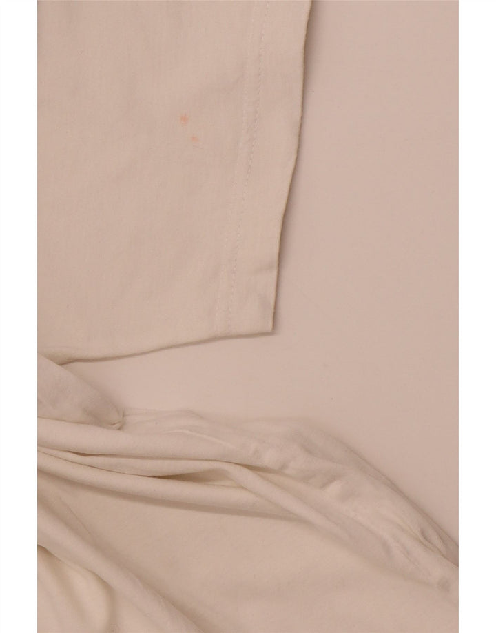 SHAMP Tricou Polo pentru bărbați EU 48 Medium Alb Geometric Bumbac