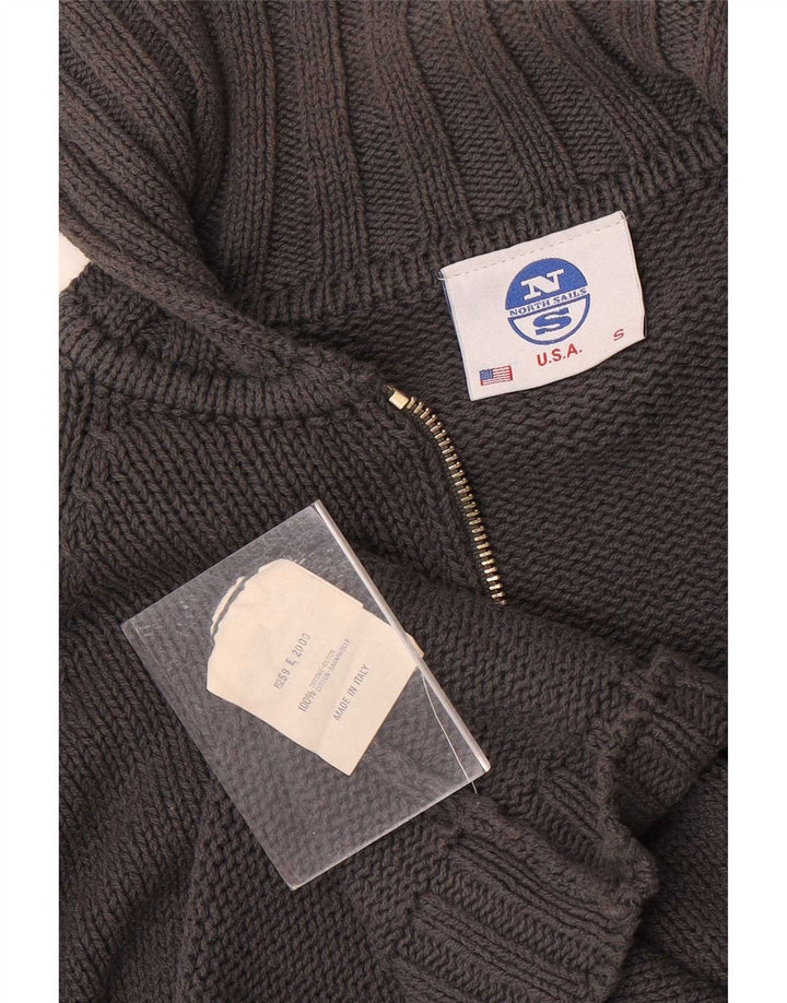 Cardigan cu fermoar complet North Sails pentru bărbați, bumbac, gri mic