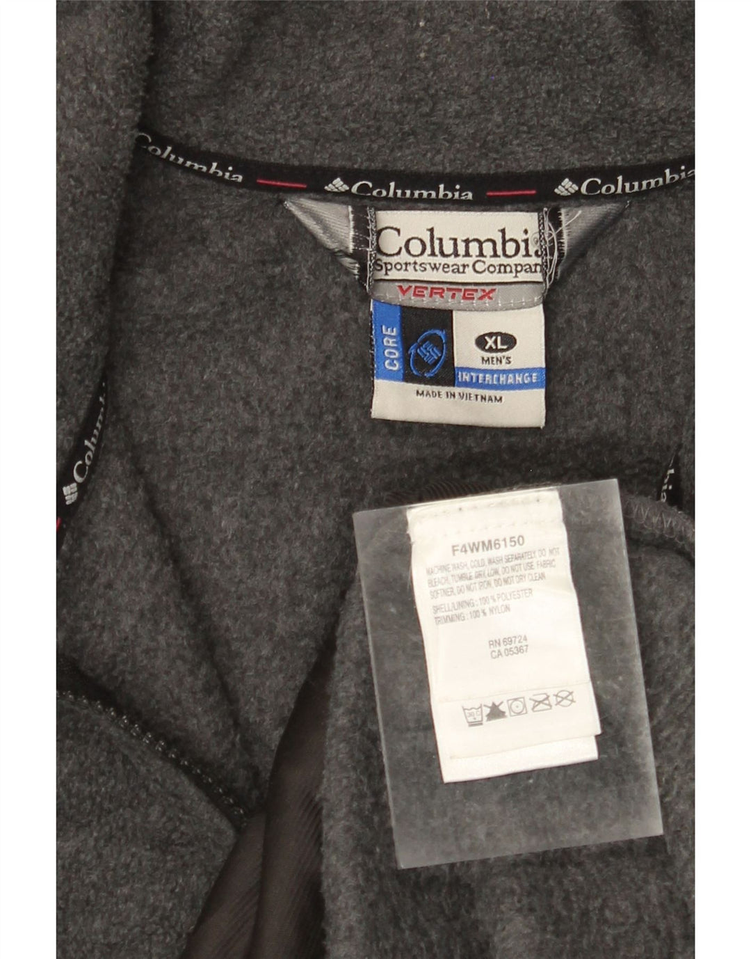 Jachetă fleece pentru bărbați COLUMBIA UK 42 XL Gri poliester color bloc