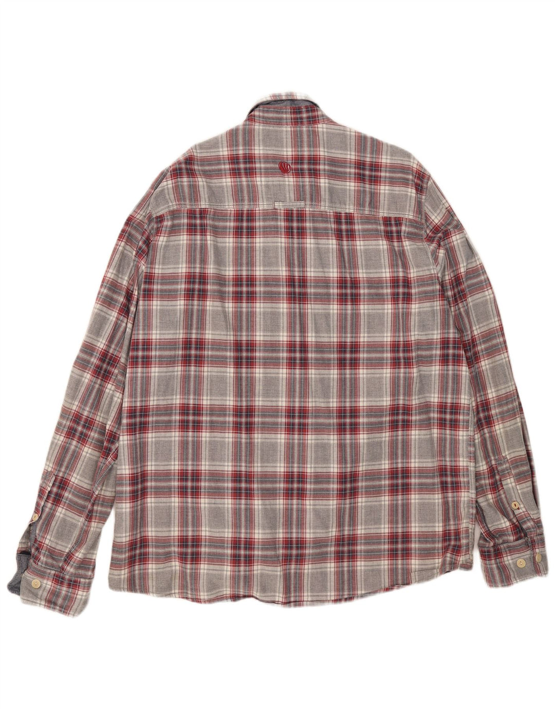 Cămașă de flanel pentru bărbați Fat Face XL, bumbac cu carouri gri
