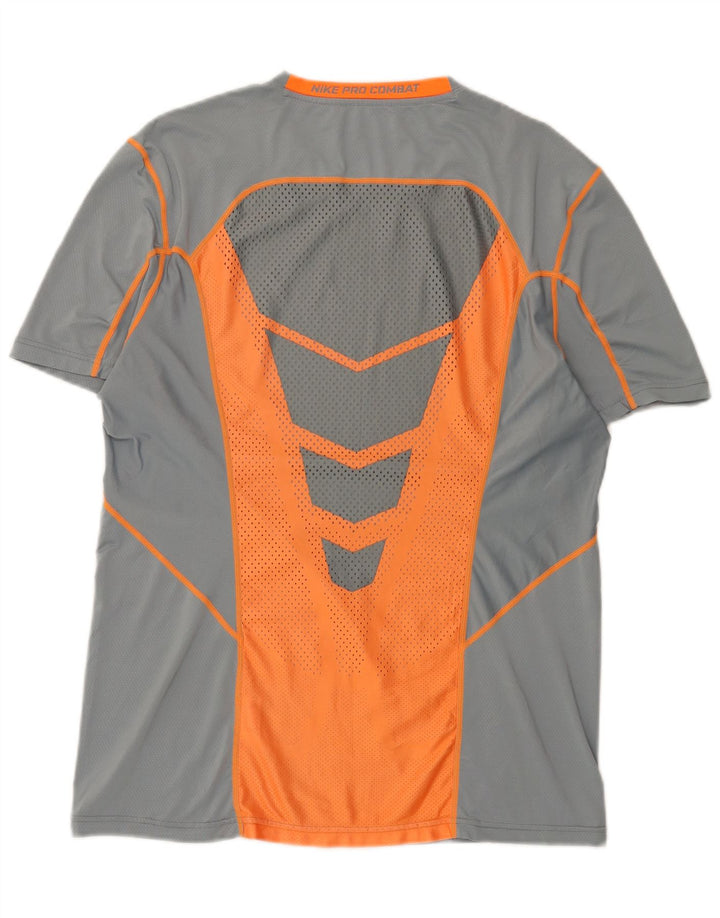 Tricou pentru bărbați Nike Dri Fit Top mare, gri, poliester color bloc