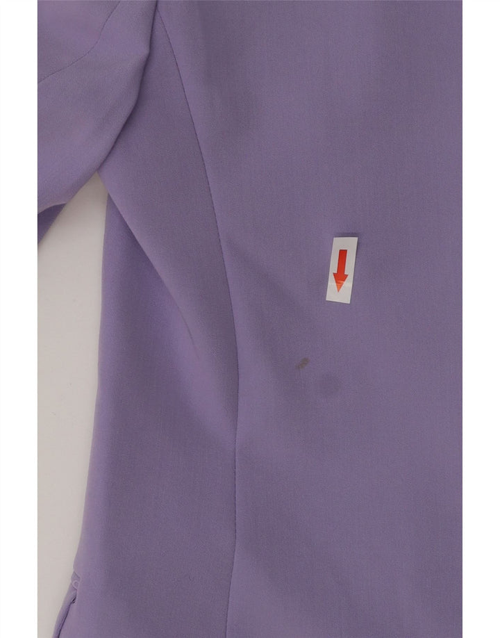 Jachetă pentru femei Topshop Blazer dublu piept UK 8 Poliester violet mic
