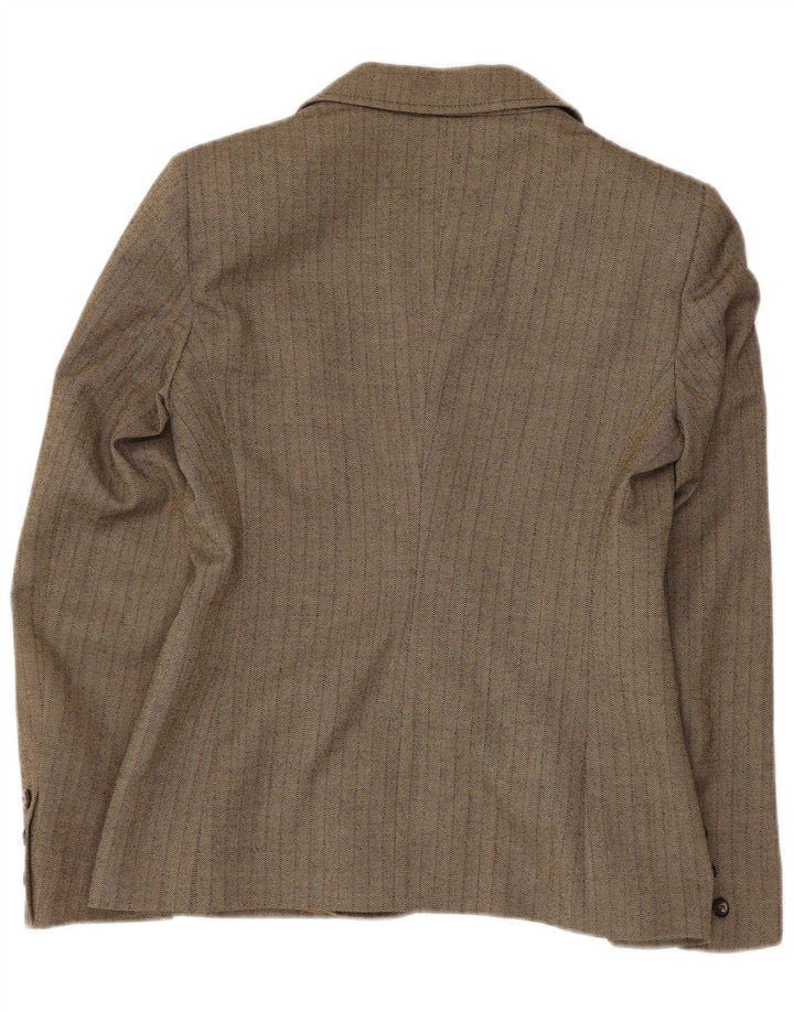 Jachetă Blazer Femei Mila Schon cu 2 nasturi IT 42 Medium Khaki Herringbone