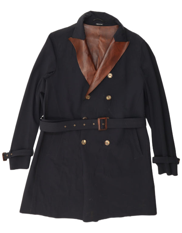 Trenci pentru bărbați Giorgio Armani UK 38 Medium Bleumarin Colorblock