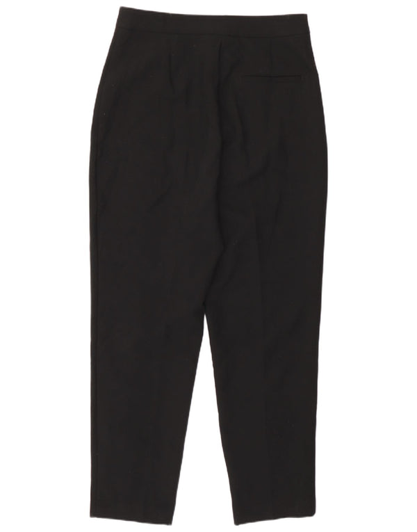 Pantaloni tăiați conici pentru femei Zara Mediu L28 L23 Poliester negru