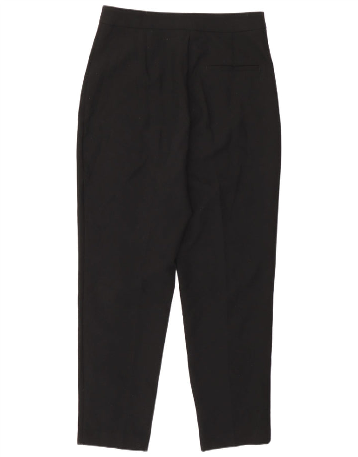 Pantaloni tăiați conici pentru femei Zara Mediu L28 L23 Poliester negru