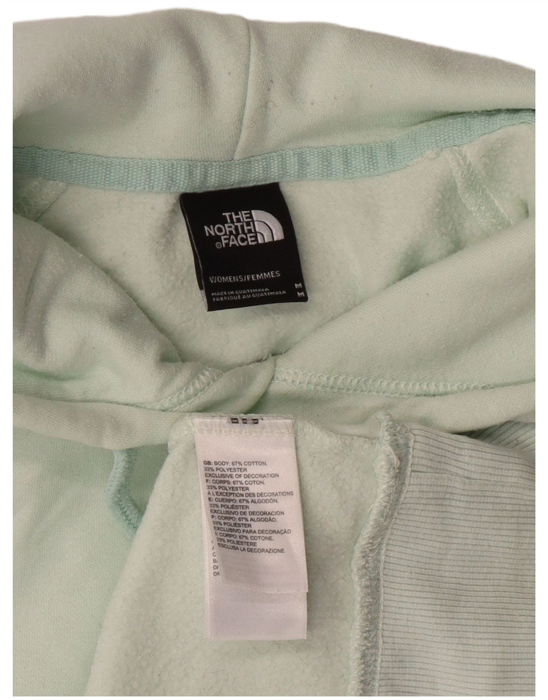 THE NORTH FACE Mens Hoodie Jumper Medium Green Cotton
