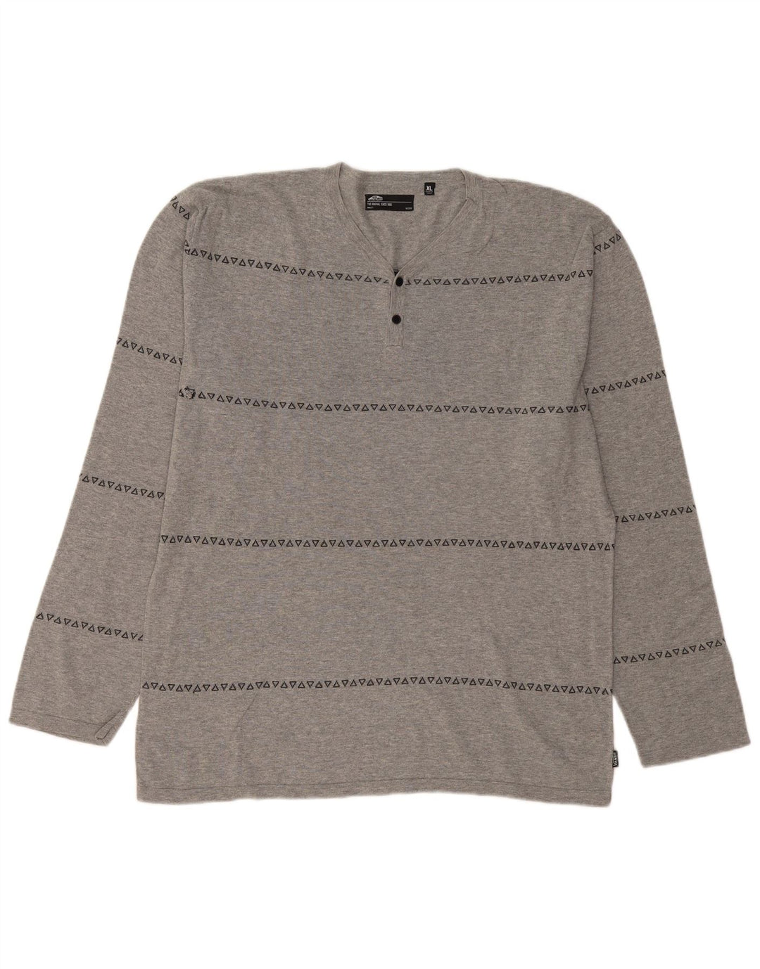 VANS Top cu mânecă lungă pentru bărbați XL gri geometric