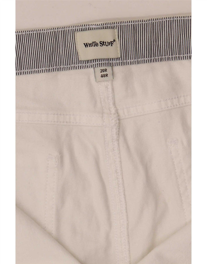 White Stuff Pantaloni scurți casual pentru femei UK 20 2XL W40 Bumbac