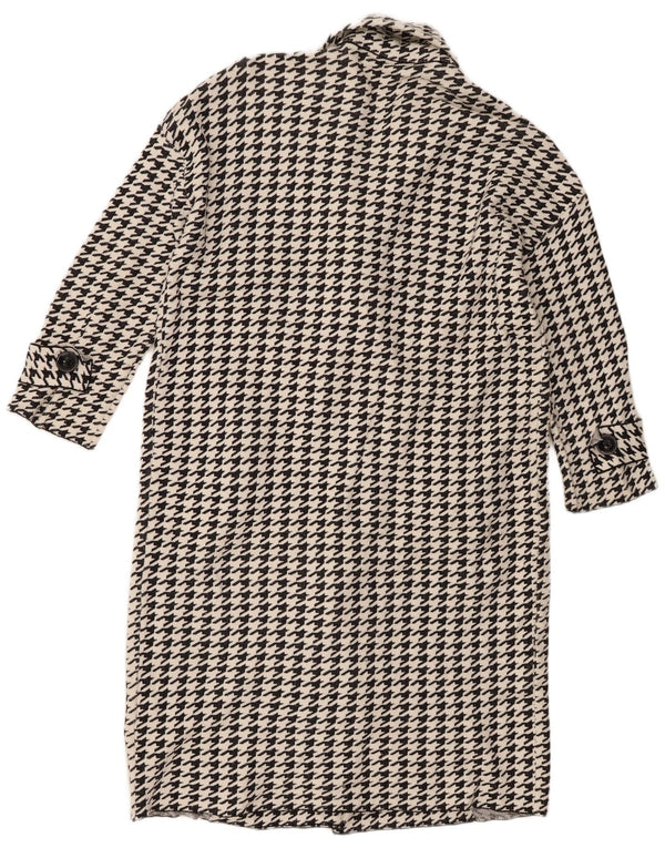 Pardesiu supradimensionat pentru femei Zara UK 10, viscoză mică, neagră