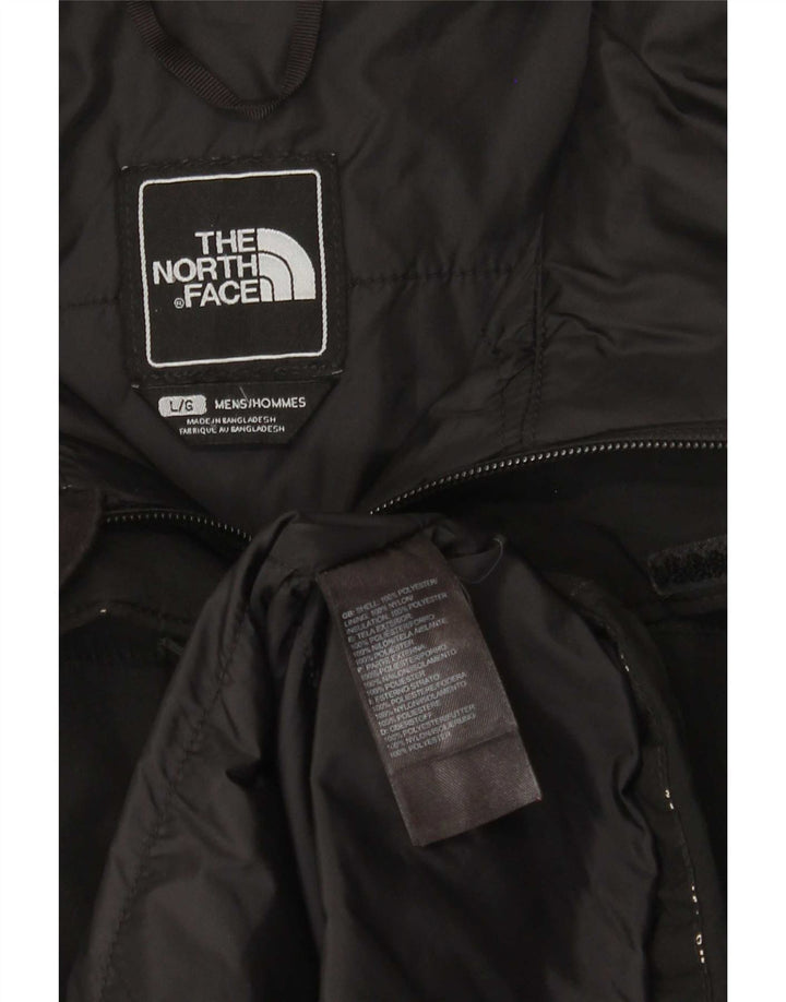 Jachetă Windbreaker pentru bărbați cu glugă The North Face UK 40 Poliester negru mare