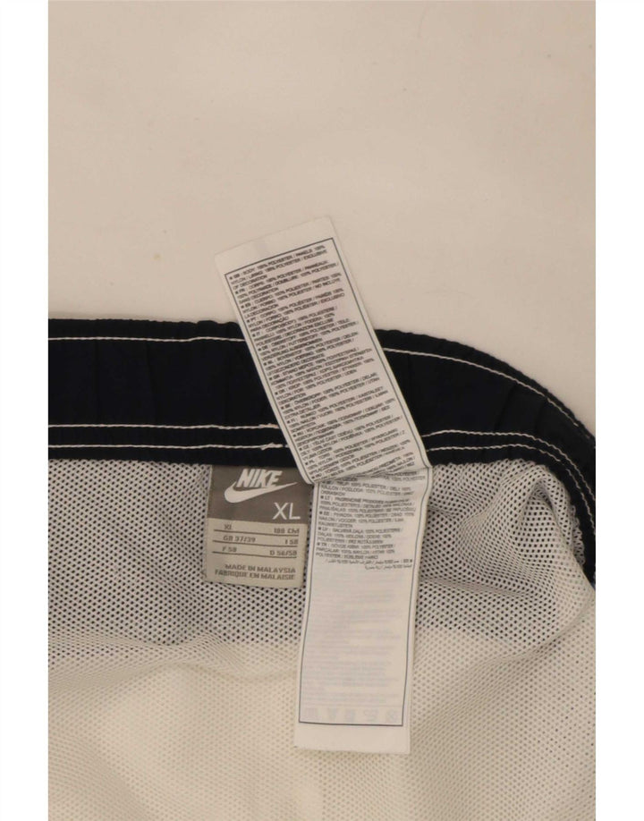 Pantaloni scurți de înot Nike pentru bărbați XL, alb, poliester color bloc