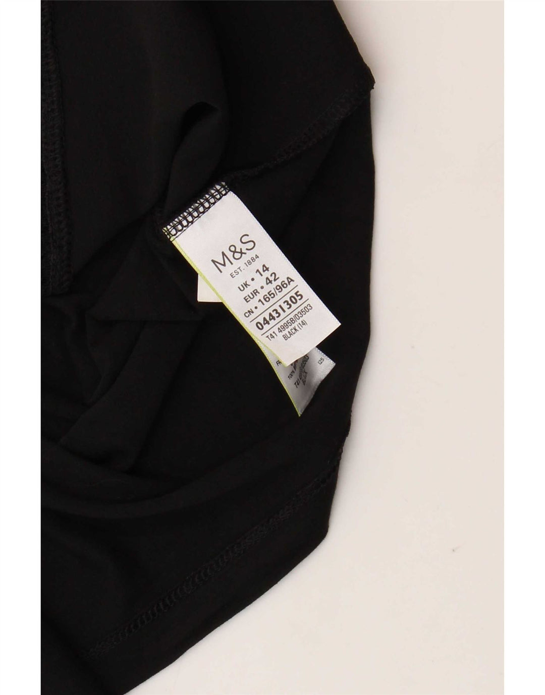 Bluză pentru femei Marks & Spencer UK 14 mare, viscoză, neagră