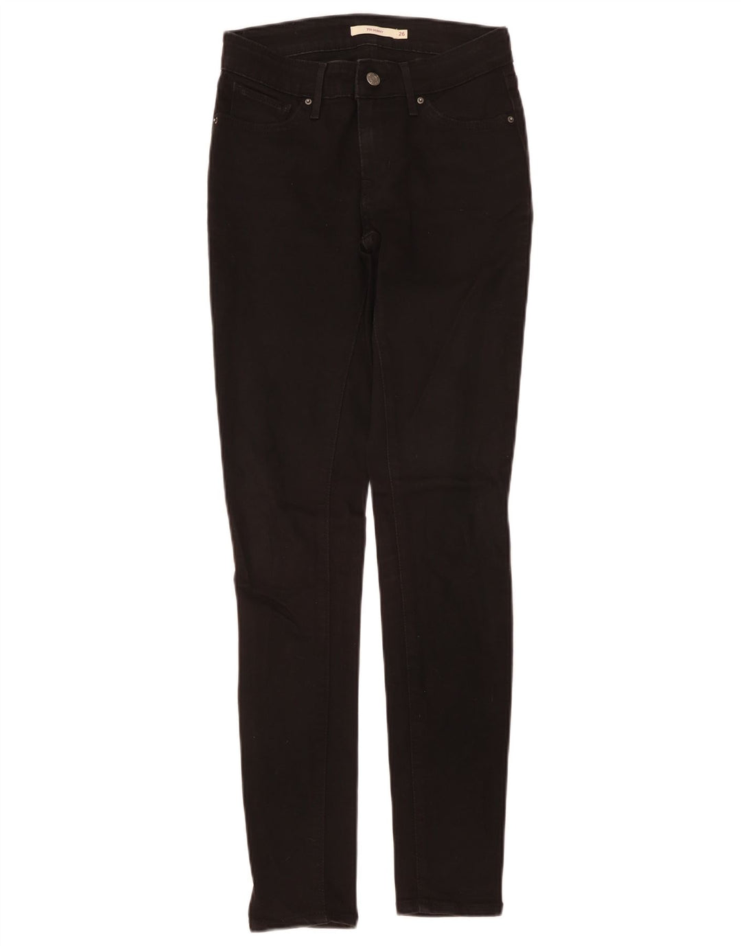 Blugi skinny 711 pentru femei LEVI'S W26 L30 bumbac negru