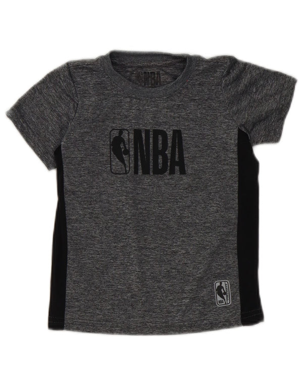 Tricou grafic NBA pentru băieți Top 2-3 ani Gri poliester color bloc