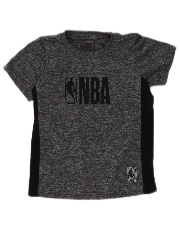 Tricou grafic NBA pentru băieți Top 2-3 ani Gri poliester color bloc