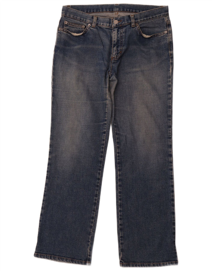 BENETTON Blugi drepti pentru femei IT 44 Medium L30 L28 Bumbac albastru