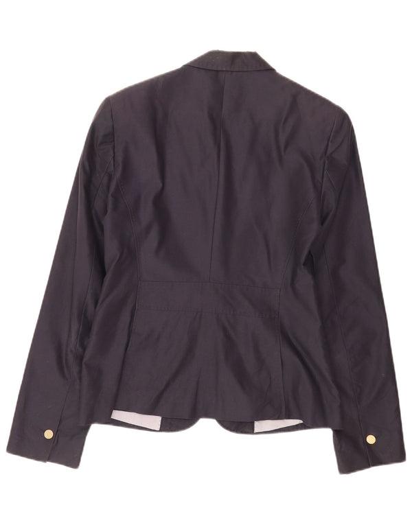 Massimo Dutti Jachetă Blazer Femei 1 Buton EU 38 Mic Bumbac Bleumarin