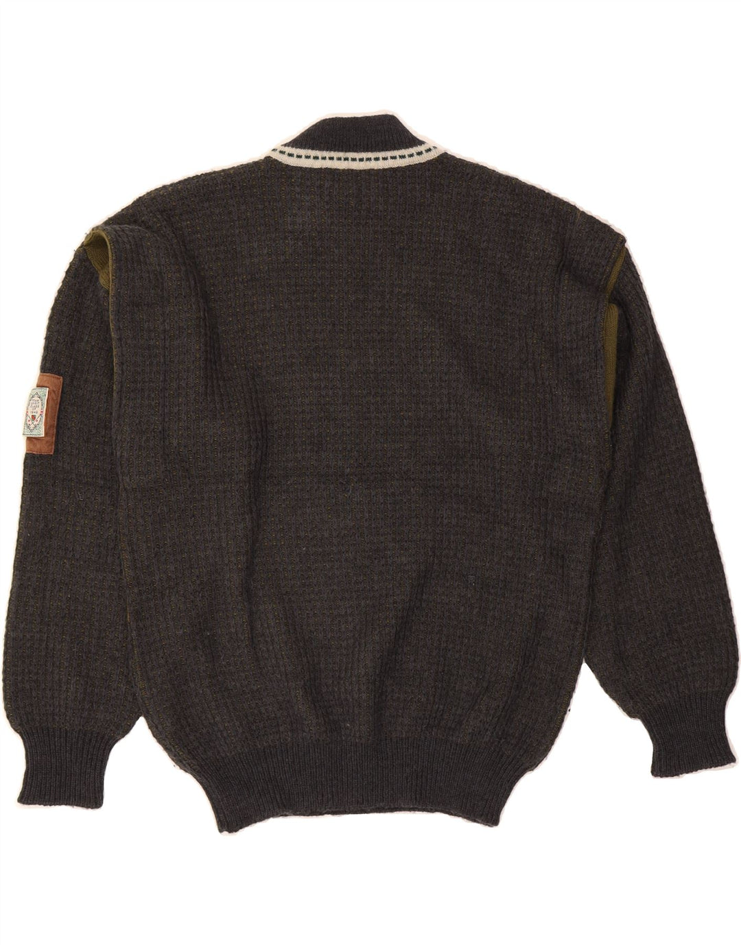 Pulover VINTAGE pentru bărbați cu gât țestoasă IT 50 Mediu Bleumarin Colorblock
