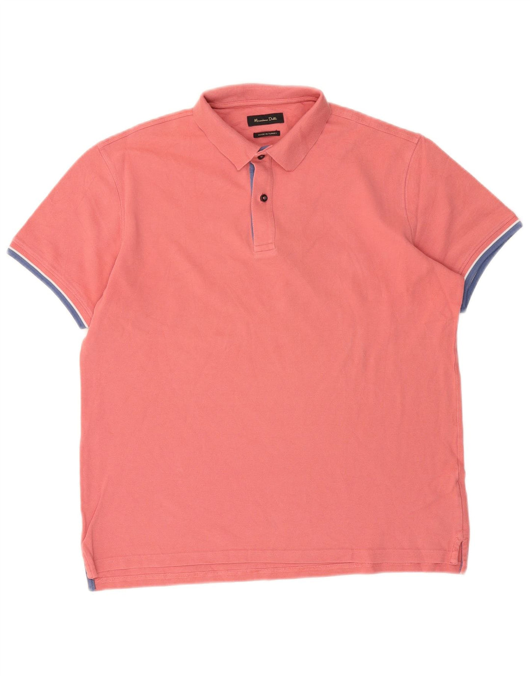 Tricou polo Massimo Dutti pentru bărbați, bumbac roz XL