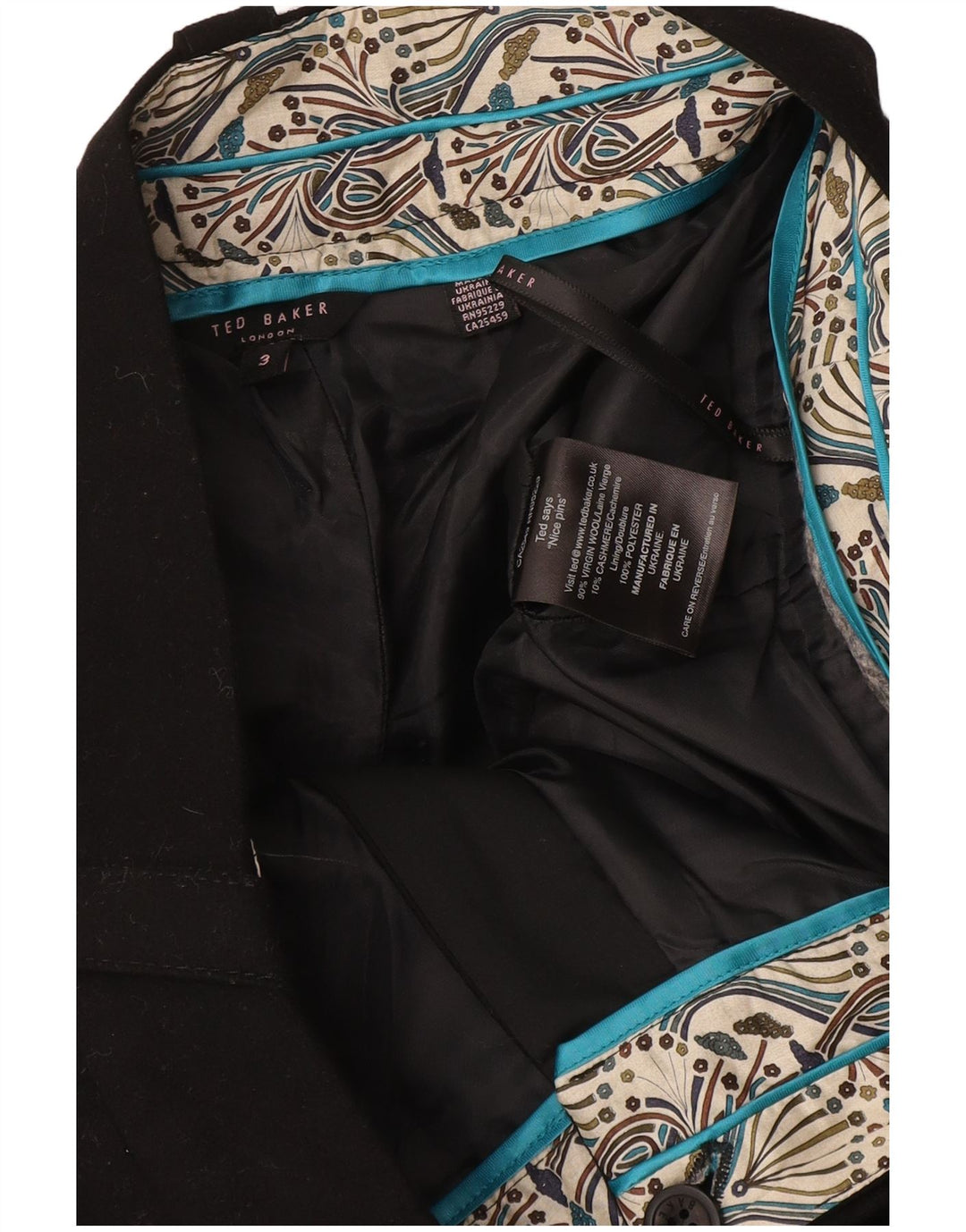 Pantaloni scurți casual pentru femei Ted Baker Mărimea 3 Medium W34 Poliester negru
