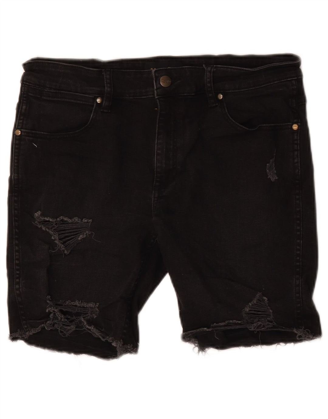 Pantaloni scurți din denim distressed Wrangler W32 Large Black