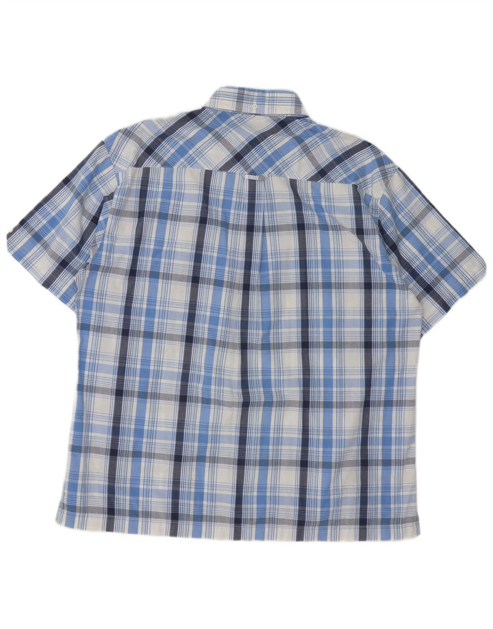 Cămașă cu mânecă scurtă pentru bărbați Ben Sherman, bumbac cu carouri albastre mari