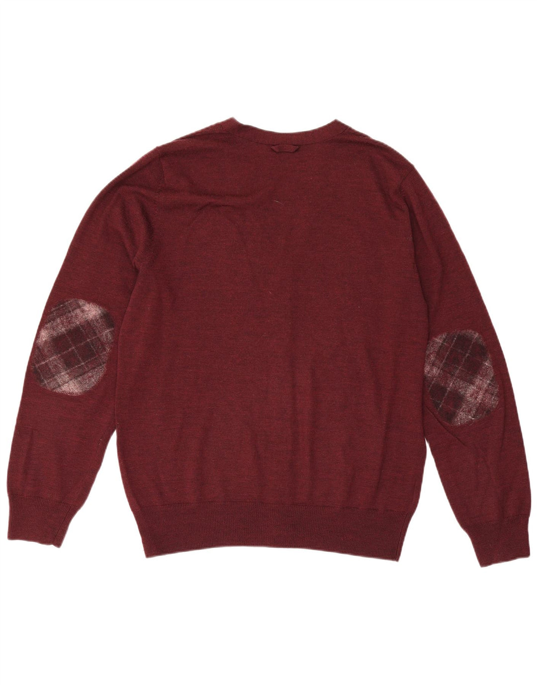 Pulover cardigan pentru bărbați Fred Perry, lână burgundă medie