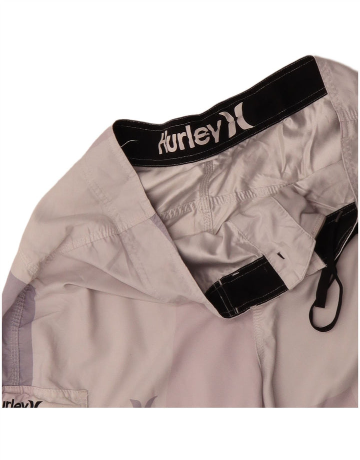 Pantaloni scurți de înot grafic HURLEY pentru bărbați, XL, roz colorblock