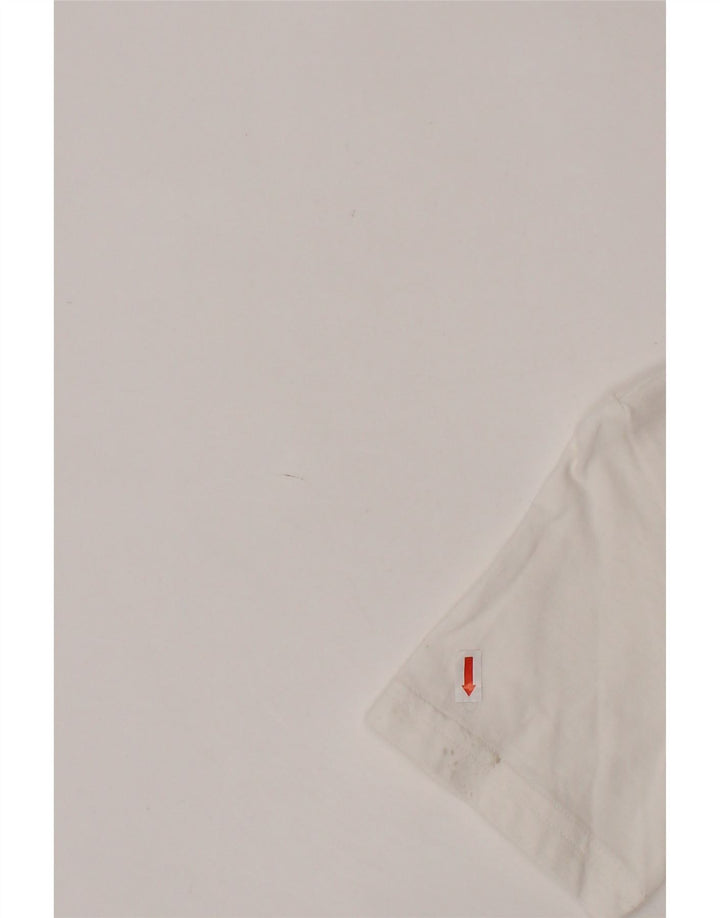 Tricou grafic PUMA pentru băieți Top 9-10 ani bumbac alb