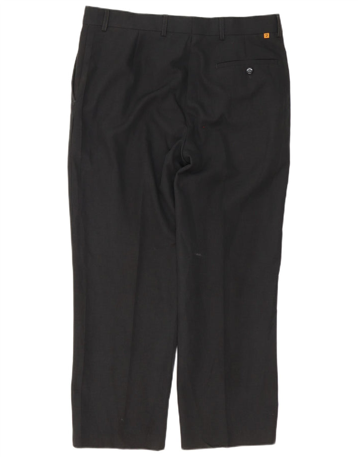 Pantaloni Drepți FARAH pentru bărbați L36 L28 Poliester negru