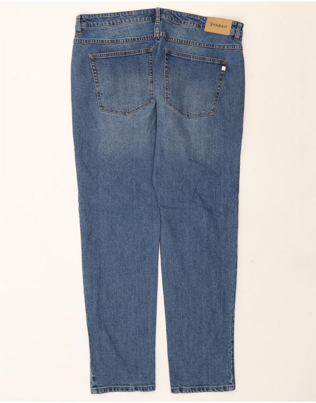 Blugi Farah Femei Slim W36 L32 Bumbac Albastru