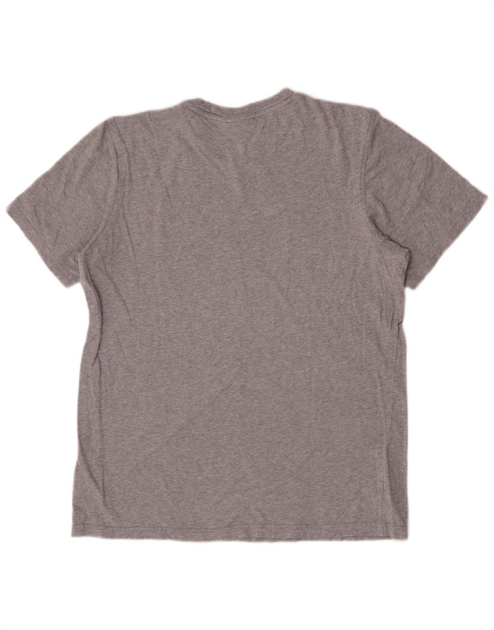 Tricou grafic pentru bărbați Adidas Top, bumbac, gri mediu