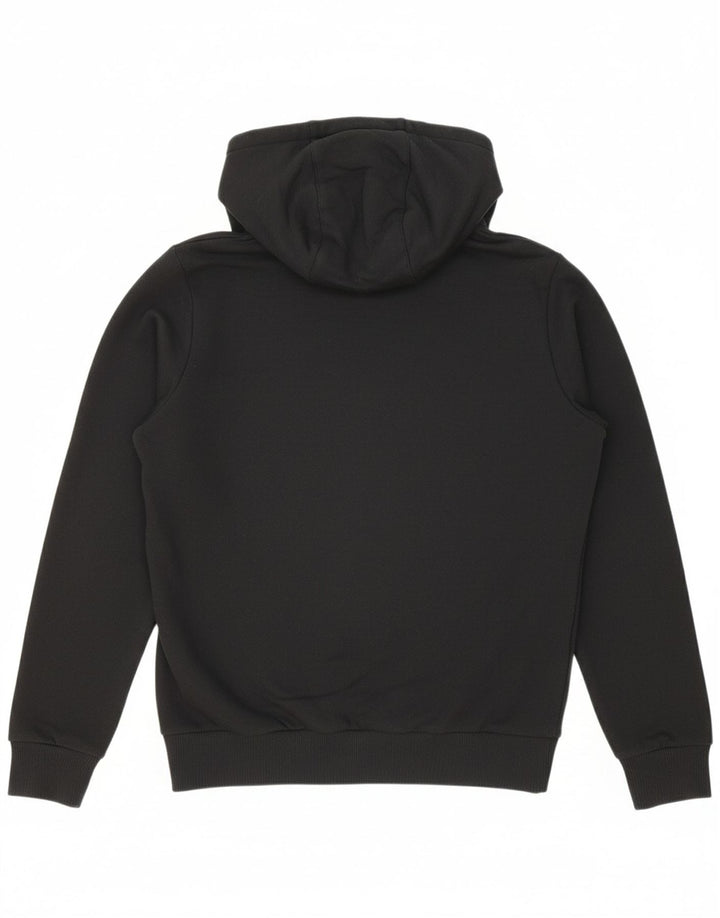 FILA Mens Graphic Zip Hoodie Sweater Small Black Cotton