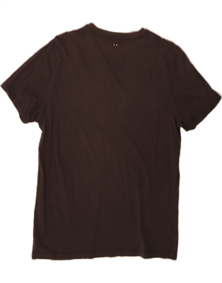 NAPAPIJRI Mens Graphic T-Shirt Top Large Grey Vintage Napapijri and Second-Hand Napapijri from Messina Hembry 